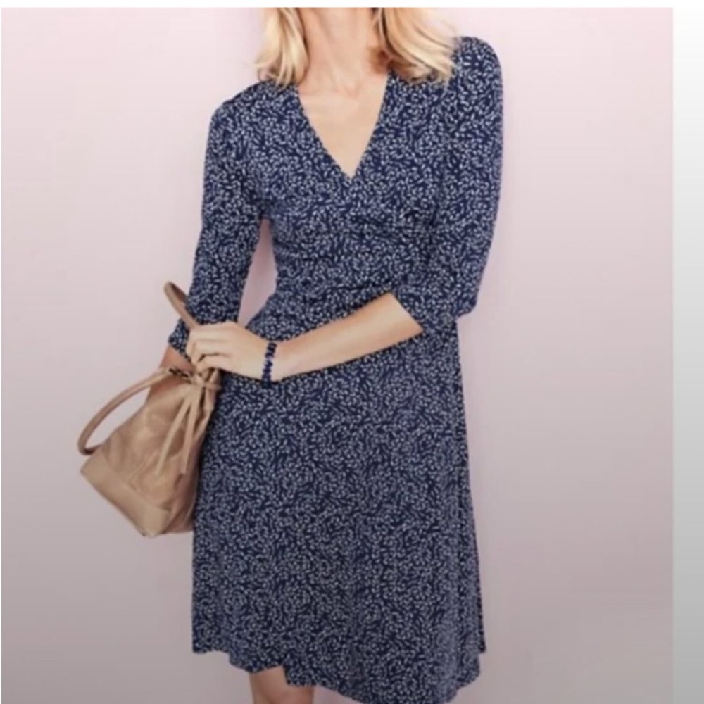 Garnet hill Brianna faux wrap dress